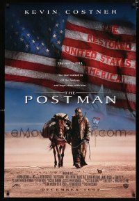 8t583 POSTMAN advance 1sh '97 cool post-apocalyptic image of Kevin Costner!