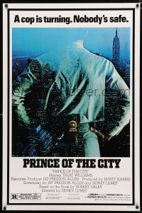 8t590 PRINCE OF THE CITY 1sh '81 directed by Sidney Lumet, Treat Williams over New York City!