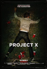 8t594 PROJECT X teaser DS 1sh '12 Thomas Mann, Oliver Cooper, Jonathan Daniel Brown, witness it!