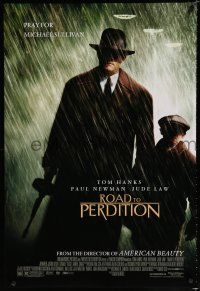 8t633 ROAD TO PERDITION DS 1sh '02 Sam Mendes directed, Tom Hanks, Paul Newman, Jude Law!