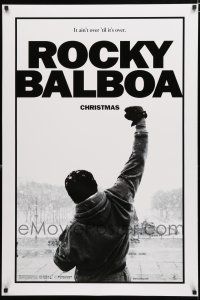 8t644 ROCKY BALBOA teaser DS 1sh '06 boxing, director & star Sylvester Stallone w/fist in air!