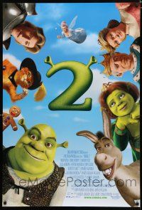 8t679 SHREK 2 DS 1sh '04 Mike Myers, Eddie Murphy, computer animated fairy tale characters!