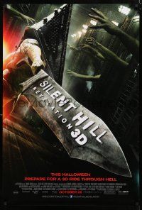 8t684 SILENT HILL: REVELATION 3D advance DS 1sh '12 cool image of huge knife, horror!
