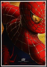 8t710 SPIDER-MAN 2 July 2004 style printer's test teaser 1sh '04 Tobey Maguire as superhero!