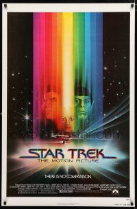 8t719 STAR TREK advance 1sh '79 art of William Shatner, Leonard Nimoy & Persis Khambatta by Peak!