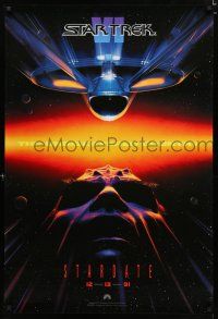8t729 STAR TREK VI teaser 1sh '91 cool sci-fi image, The Undiscovered Country!