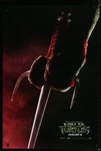 8t758 TEENAGE MUTANT NINJA TURTLES teaser DS 1sh '14 sci-fi fantasy martial arts, Raphael!