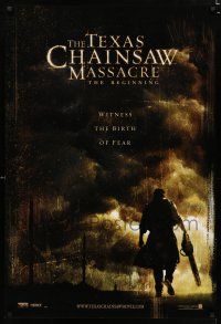 8t763 TEXAS CHAINSAW MASSACRE THE BEGINNING teaser DS 1sh '06 horror prequel, the birth of fear!