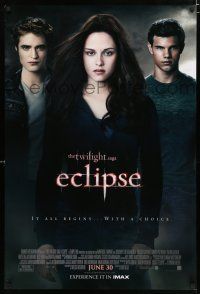 8t787 TWILIGHT SAGA: ECLIPSE advance DS 1sh '10 Kristen Stewart, Robert Pattinson, Lautner!