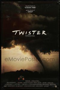 8t789 TWISTER int'l DS 1sh '96 storm chasers Bill Paxton & Helen Hunt, cool image of tornado!
