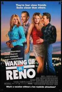 8t804 WAKING UP IN RENO 1sh '02 Natasha Richardson, Billy Bob Thronton, Swayze, Charlize Theron!