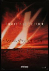 8t841 X-FILES style C int'l teaser DS 1sh '98 David Duchovny, Gillian Anderson, Fight the Future!