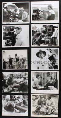 8w164 LOT OF 10 CANDID 8X10 STILLS OF DIRECTORS '60s-80s John Huston & others by cameras!
