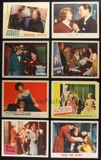 8w031 LOT OF 72 LOBBY CARDS '40s-80s great scenes from a variety of different movies!