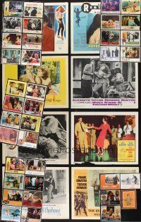 8w035 LOT OF 45 LOBBY CARDS '60s-80s great scenes from a variety of different movies!