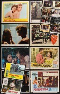 8w039 LOT OF 18 LOBBY CARDS '50s-70s great scenes from a variety of different movies!