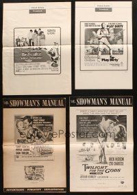 8w053 LOT OF 12 CUT PRESSBOOKS '60s-80s great advertising images from a variety of movies!