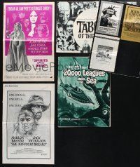 8w054 LOT OF 7 UNCUT PRESSBOOKS '60s-70s Spirits of the Dead, Taboos of the World & more!