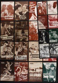 8w091 LOT OF 24 GERMAN PROGRAMS '40s-60s many different images from U.S. & non-U.S. movies!