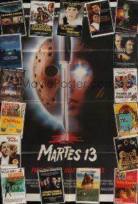 8w094 LOT OF 18 FOLDED ARGENTINEAN POSTERS '60s-90s different images from a variety of movies!