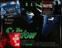 8w095 LOT OF 4 UNFOLDED SUBWAY POSTERS '90s The Shadow, Space Jam, Carlito's Way!