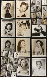 8w137 LOT OF 36 8x10 STILLS OF FEMALE STARS '40s-50s great close up & full-length portraits!