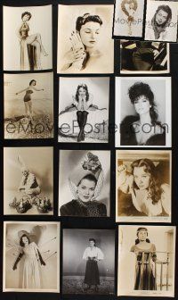 8w138 LOT OF 26 8x10 STILLS OF FEMALE STARS '40s-60s close up & full-length sexy portraits!