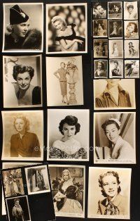 8w139 LOT OF 23 8x10 PORTRAIT STILLS OF FEMALE STARS '40s-50s pretty actresses c/u & full-length!