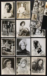 8w140 LOT OF 22 8X10 STILLS OF FEMALE STARS '40s-60s close up & full-length sexy portraits!