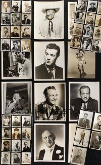 8w148 LOT OF 53 8x10 STILLS OF MALE STARS '40s-50s great close up & full-length portraits!