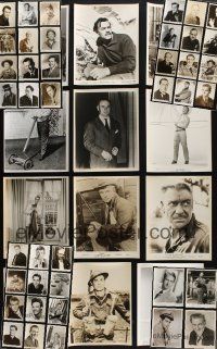 8w149 LOT OF 52 8X10 STILLS OF MALE STARS '40s-60s great full-length & close up portraits!