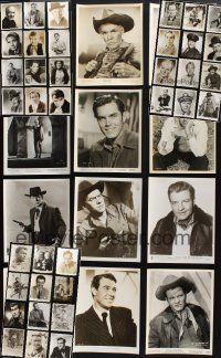 8w150 LOT OF 48 8X10 STILLS OF MALE STARS '40s-60s great full-length & close up portraits!