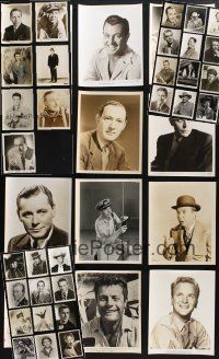 8w151 LOT OF 43 8x10 STILLS OF MALE STARS '40s-70s great full-length & close up portraits!
