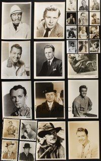 8w152 LOT OF 40 8x10 STILLS OF MALE STARS '40s-70s great close up & full-length portraits!