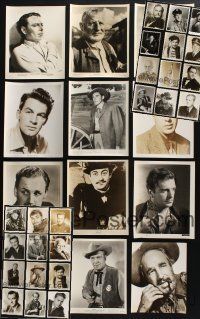 8w154 LOT OF 36 STILLS OF MALE STARS '40s-50s great full-length & close up portraits!