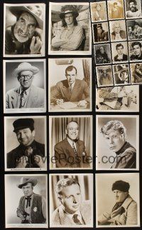 8w158 LOT OF 24 8X10 STILLS OF MALE STARS '40s-60s great full-length & close up portraits!