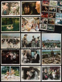 8w161 LOT OF 29 COLOR 8x10 STILLS '30s-60s great scenes from a variety of different movies!