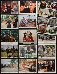 8w162 LOT OF 23 COLOR 8x10 STILLS '40s-70s great scenes from a variety of different movies!