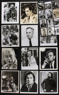 8w163 LOT OF 24 CANDID 8X10 STILLS OF DIRECTORS '40s-80s cool images with cameras & crew!