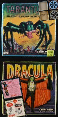 8w183 LOT OF 2 8MM FILMS FROM CASTLE FILMS '60s Tarantula & Dracula with Bela Lugosi!