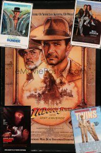 8w185 LOT OF 5 UNFOLDED HALF SUBWAY POSTERS '80s Indiana Jones & the Last Crusade & more!