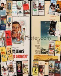 8w202 LOT OF 28 UNFOLDED INSERTS '50s-80s great images from a variety of different movies!