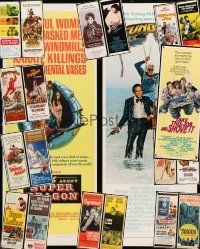 8w207 LOT OF 21 UNFOLDED INSERTS '60s-80s great images from a variety of different movies!