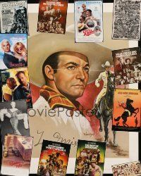 8w215 LOT OF 14 UNFOLDED MISCELLANEOUS POSTERS '60s-90s a variety of great movies images!