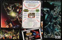 8w227 LOT OF 5 COMIC BOOK COMMERCIAL POSTERS '90s-00s a vatiety of cool superhero artwork!