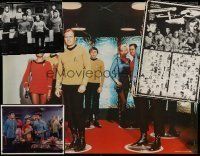 8w228 LOT OF 4 UNFOLDED STAR TREK COMMERCIAL POSTERS '70s Shatner, Nimoy & crew!