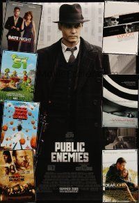 8w237 LOT OF 22 UNFOLDED DOUBLE-SIDED ONE-SHEETS '05 - '09 Public Enemies, Date Night & more!