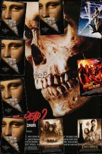 8w274 LOT OF 10 UNFOLDED REPRO AND THEATRICAL ONE-SHEETS '90s-00s Evil Dead 2, LOTR & more!