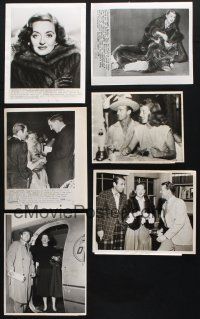 8w105 LOT OF 6 BETTE DAVIS NEWS PHOTOS '40s-80s great images of the legendary actress!