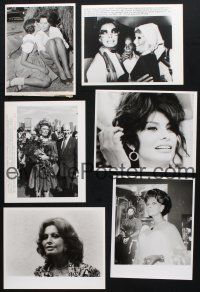 8w103 LOT OF 6 SOPHIA LOREN NEWS PHOTOS '60s-90s great images of the sexy Italian star!